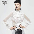 Women's Gothic Lace Multilayer White Neckwear