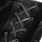 DEVIL FASHION Damen Gothic Schlaghose aus Spitze und Samt