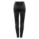 DEVIL FASHION Women's Gothic Lace Splice Zipper Pants