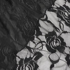 DEVIL FASHION Women's Gothic Plunging Ruffled Lace Lingerie