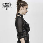 Women's Gothic Punk PU Leather Pocket Harness