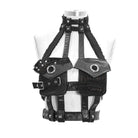 Women's Gothic Punk PU Leather Pocket Harness