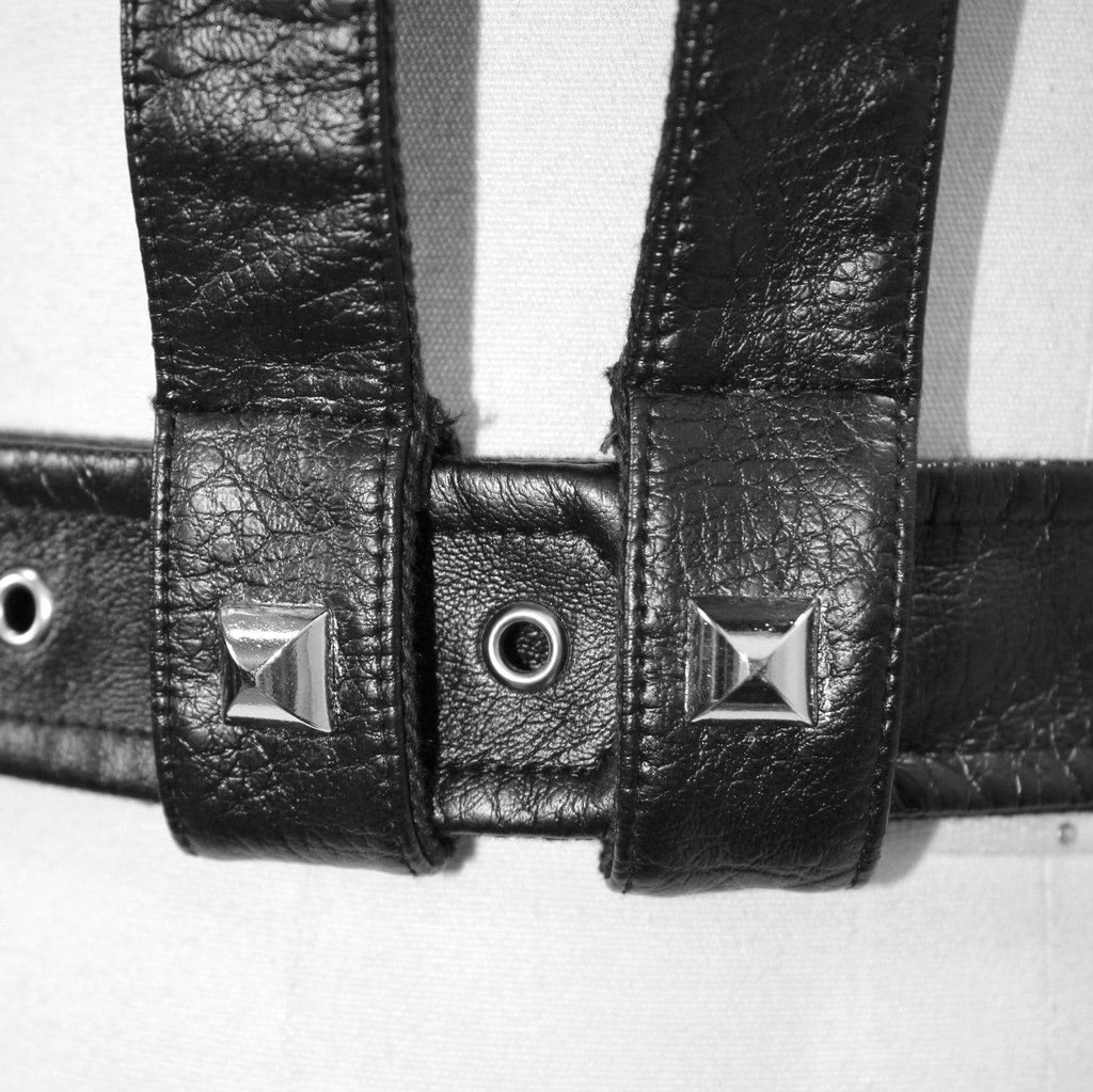 Women's Gothic Punk PU Leather Pocket Harness