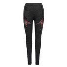 Women's Gothic Ripped Leggings With Rivets