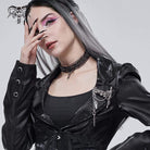 DEVIL FASHION Women's Gothic Skulls Chain Brooch