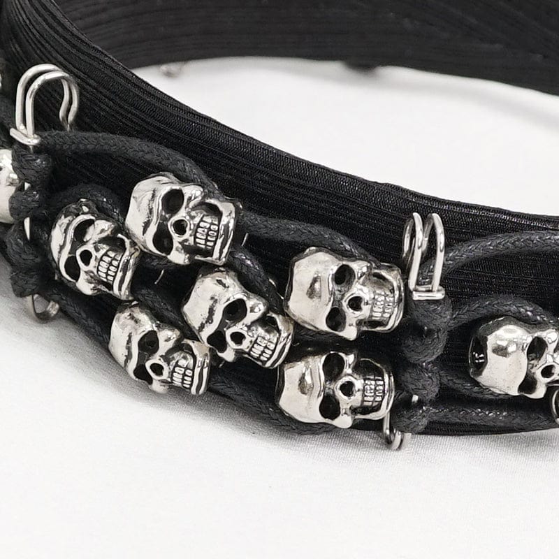 DEVIL FASHION Women's Gothic Skulls Hair Band