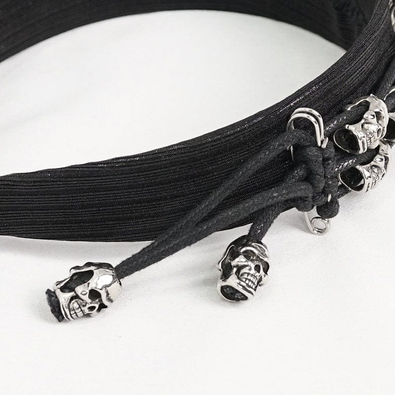 DEVIL FASHION Women's Gothic Skulls Hair Band