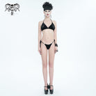 DEVIL FASHION Damen Gothic Star Tie Side Bikini