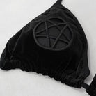 DEVIL FASHION Damen Gothic Star Tie Side Bikini