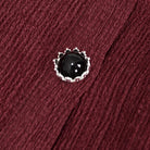 DEVIL FASHION Women's Gothic Strappy Puff Sleeved Ruched Red Shirt