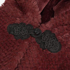 DEVIL FASHION Women's Gothic Strappy Unedged Cloak with Hood Red