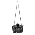 DEVIL FASHION Women's Gothic Turn-down Collar Nailed Bag