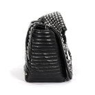 DEVIL FASHION Women's Gothic Turn-down Collar Nailed Bag