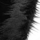 DEVIL FASHION Women's Gothic Zipper Velvet Cloak with Witch Hood