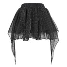 DEVIL FASHION Women's Grunge Irregular Layered Mesh Skirt