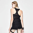 DEVIL FASHION Women's Grunge Racer Back Top