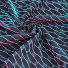 DEVIL FASHION Women's Grunge Scaly Printed Splice Mesh Crop Top with Buckle Strap