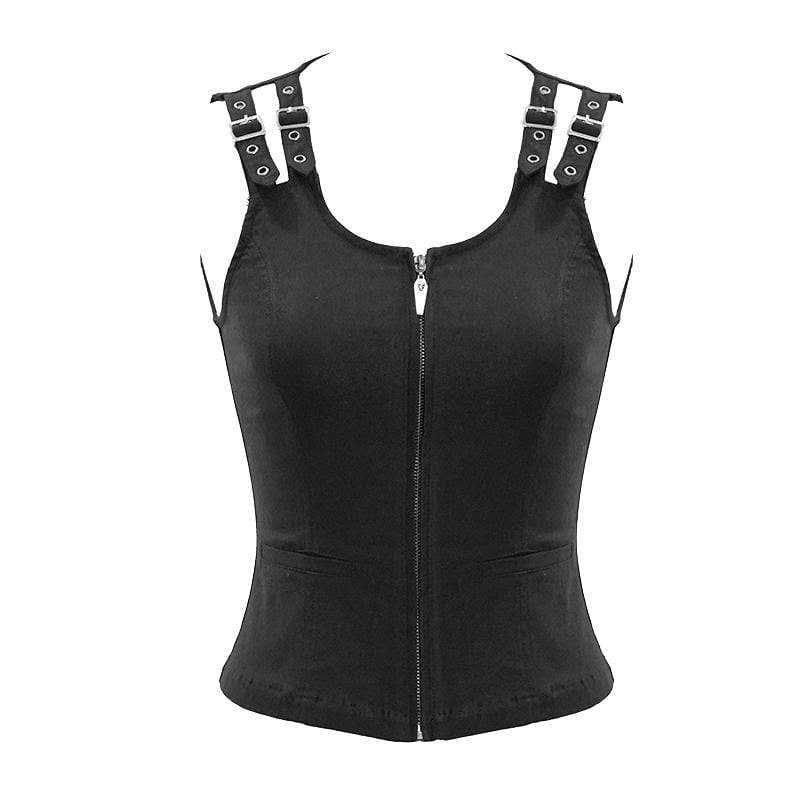 Women's Lace-up Back Solid Color Sexy Tank Tops