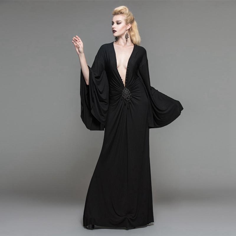 DEVIL FASHION Women's Long Goth Gown