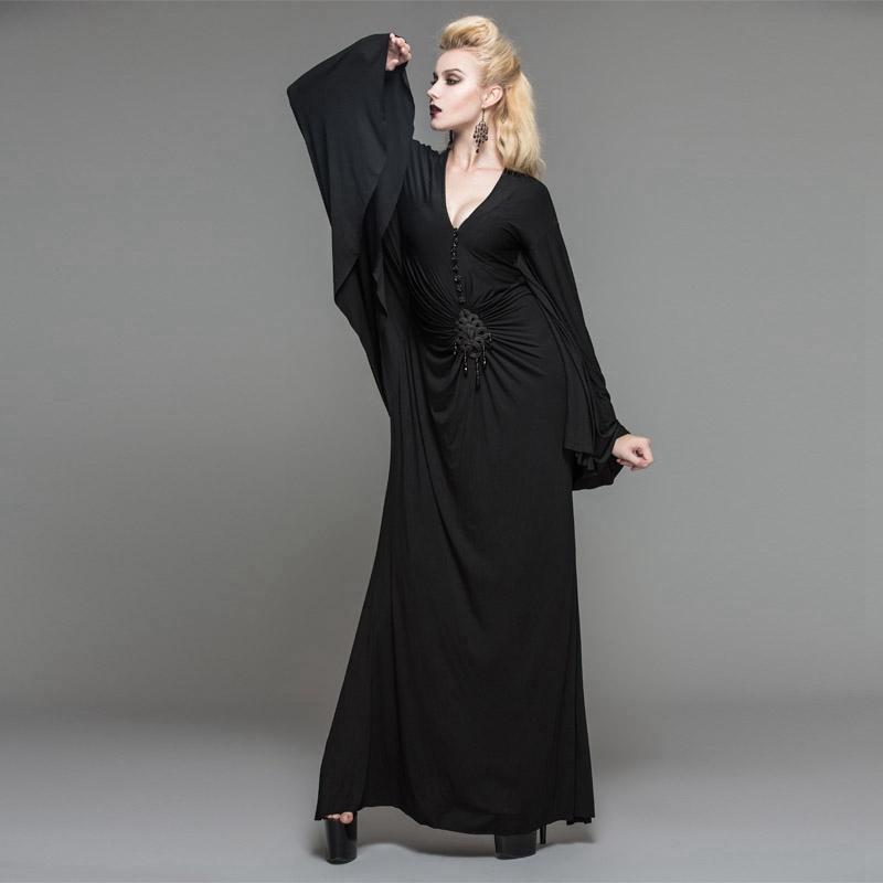 DEVIL FASHION Women's Long Goth Gown
