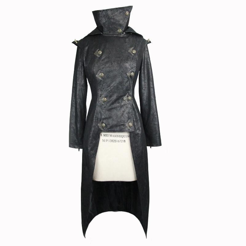 DEVIL FASHION Women's Medieval style Military Overcoat