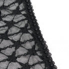 DEVIL FASHION Women's Punk Beaded Sheer Mesh Shirt