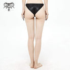 Women's Punk Black Cheeky Bikini Bottom