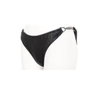Women's Punk Black Cheeky Bikini Bottom