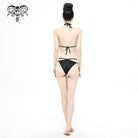 Women's Punk Black Triangle Lace Bikini