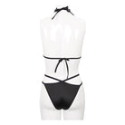 Women's Punk Black Triangle Lace Bikini
