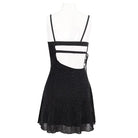 DEVIL FASHION Women's Punk Cutout Asymmetrical Strappy Slip Dress