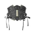 Women's Punk Floral Lace-up Underbust Corsets