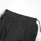 DEVIL FASHION Women's Punk Mesh Buttoned Jogger Pants