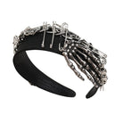 DEVIL FASHION Women's Punk Metal Skeleton Splice Hair Band