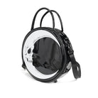 DEVIL FASHION Women's Punk Moon Skull Faux Patent Leather Bag