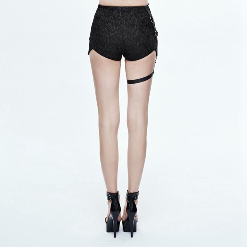 Women's Punk Shorts With Straps