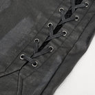 DEVIL FASHION Women's Punk Strappy Mesh Splice Leggings