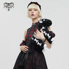 DEVIL FASHION Women's Punk Zebra Fluffy Bag