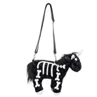 DEVIL FASHION Women's Punk Zebra Fluffy Bag