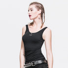 DEVIL FASHION Women's Sleeveless Punk Top