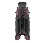 Women's Vintage High-Waisted Gorgeous Muti-layered Ruched Skirts Gowns