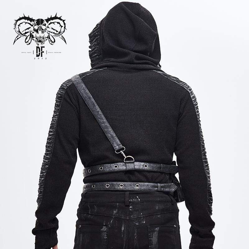 Men's Punk Eyelets Body Harnesses With Two Pockets