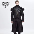 Men's Punk Fur Shoulder Winter Coats