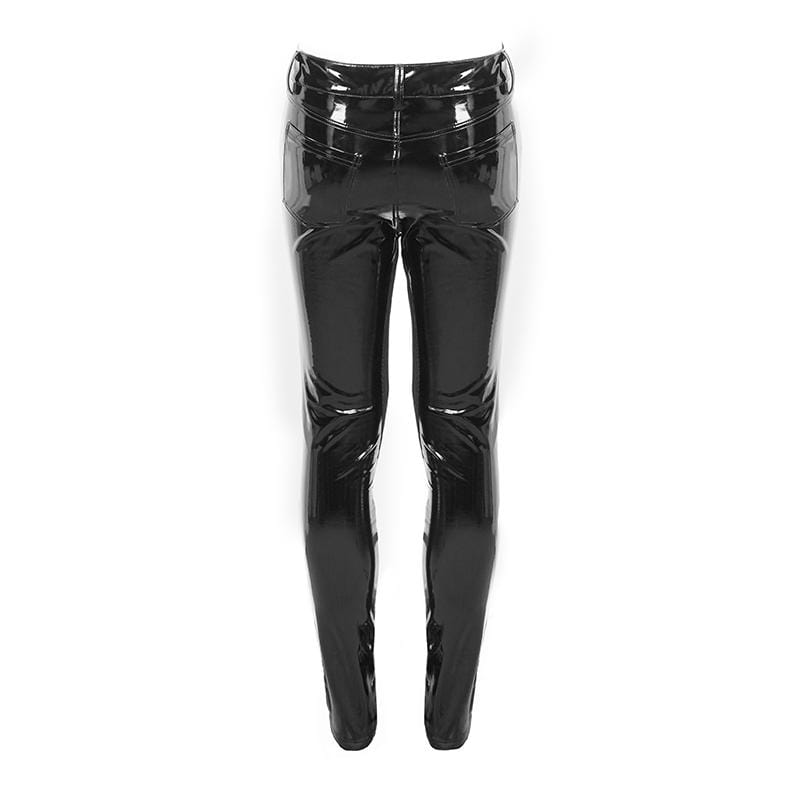 Men's Sexy PU Skinny Pants