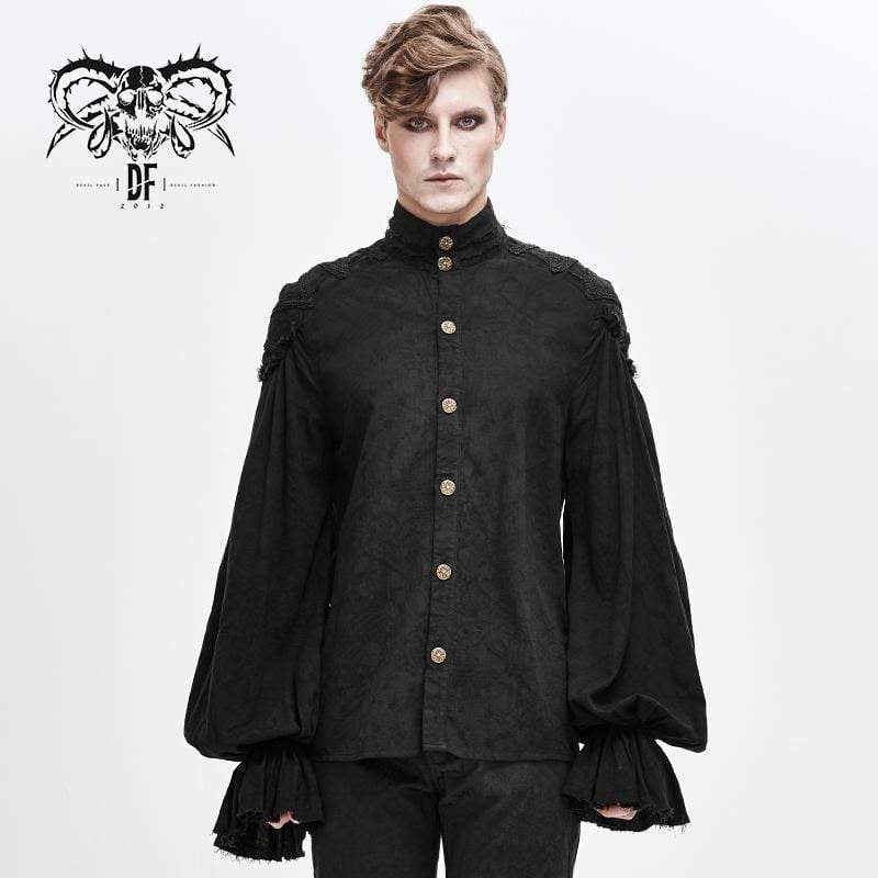 Men's Vintage Gorgeous Rococo Puff Sleeved Ruffles Shirts