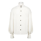 DEVILFASHION Men's Vintage Gorgeous Rococo Puff Sleeved Ruffles Shirts