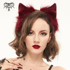 EVA LADY Women's Gothic Bunny Ears Headband Black