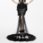 Jupe Femme Sirène à Plumes Gothique