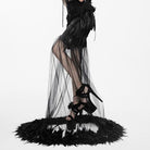 Jupe Femme Sirène à Plumes Gothique