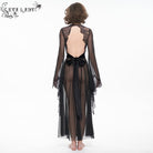 EVA LADY Women's Gothic Flare Sleeved Backless Sheer Sexy Nightgown